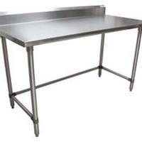 BK Resources 60"Wx24"D All Stainless Steel Work Open Base Table - SVTR5OB-6024 
