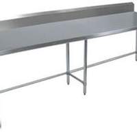 BK Resources 96"Wx30"D All Stainless Steel Work Open Base Table - SVTR5OB-9630 