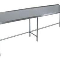 BK Resources 96"Wx18"D All Stainless Steel Work Open Base Table - SVTROB-1896 