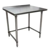 BK Resources 48"Wx24"D All Stainless Steel Work Open Base Table - SVTROB-4824 