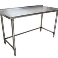 BK Resources 60"Wx30"D All Stainless Steel Work Open Base Table - SVTROB-6030 