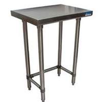 BK Resources 24"Wx18"D Stainless Steel Open Base Work Table - VTTOB-1824 