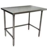 BK Resources 48"Wx24"D Stainless Steel Open Base Work Table - VTTOB-4824 
