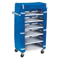 Lakeside 18-3/8"Wx30-3/4"Lx46"H Stainless Steel Tray Delivery Cart - 438 