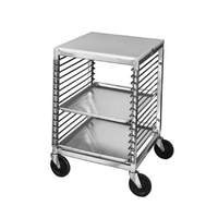Channel Manufacturing Mobile Aluminum Work Table w/ Rack For 15 Full Size Pans - 567/P