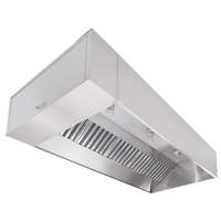 Captive-Aire Systems, Inc. 14ft ND2 Series StainlessSteel Type I ETL Listed Grease Hood - 5424ND-2-PSP-F - 14 