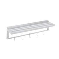 Channel Manufacturing Commercial 36 X 12 Wall Mount Shelf w 5 Pot Hooks & Bar - TWS1236/PH