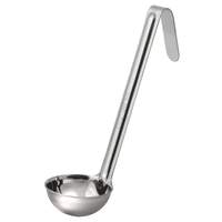 Update International 1 oz Stainless Steel Single Piece Ladle with 10-1/4" Handle - LOP-10