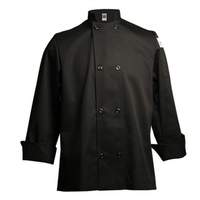 Chef Revival Black Long Sleeve Double Breasted Chef Jacket - L - J061BK-L