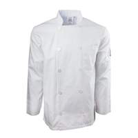 Chef Revival Basic White Universal Fit Double Breasted Chef Jacket - L - J100-L 