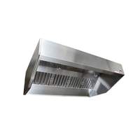 Captive-Aire Systems, Inc. 8ft SND-2 Series Stainless Steel Sloped Wall Canopy Hood - 4212SND-2 - 8 