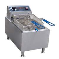 Globe 10 lb Stainless Steel Light Duty Electric Countertop Fryer - CPF10