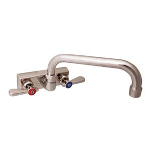 BK Resources EVO-4SM-10 Evolution Series Splash Mount Faucet with 10in Swing Spout 