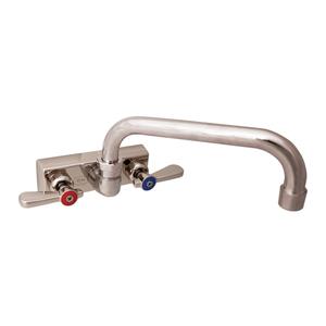 BK Resources EVO-4SM-12 Evolution Series Splash Mount Faucet with 12in Swing Spout 