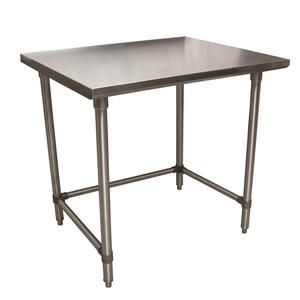 BK Resources CVTOB-2424 24"W x 24"D 16 Gauge Stainless Steel Open Base Work Table 