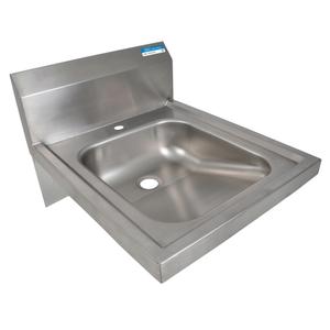 BK Resources BKHS-ADA-D-1 14in x 16in Stainless Steel ADA Wall Mounted Hand Sink 