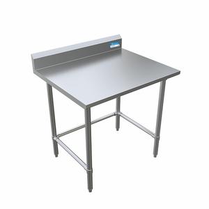 BK Resources CVTR5OB-3630 36"W x 30"D 16 Gauge Stainless Steel Work Table with 5in Riser 