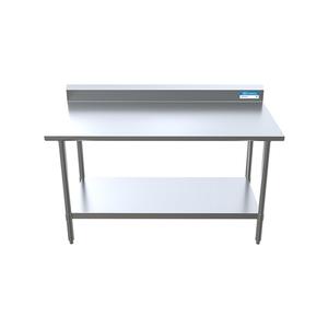 BK Resources CVTR5-6030 60"W x 30"D 16 Gauge Stainless Steel Work Table with 5in Riser 