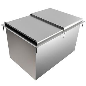 BK Resources DICP8-2820 28"W x 20"D Drop-in Ice Bin with 8 Circuit Cold Plate 