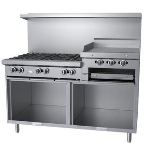 Garland G Starfire Pro Series Restaurant Gas Range 60" - G60-6R24SS