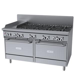Garland GFE Starfire Pro Series Restaurant Gas Range 60" - GFE60-8G12RR