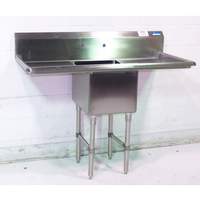 BK Resources 16"x20"x14" One Compartment 16 Gauge Stainless Steel Sink - BKS6-1-1620-14-18TS