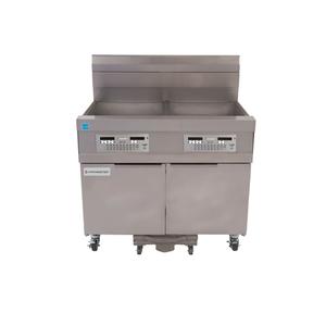 Frymaster Gas Fryer Battery w/ Built-in Filtration - 21814GF