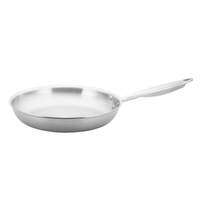 Winco 10in Tri-Gen Natural Finish Stainless Steel Fry Pan - TGFP-10