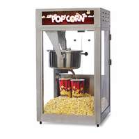Global Solutions by Nemco 16oz Tempered Glass Popcorn Popper w/ Removable Kettle - GS1516