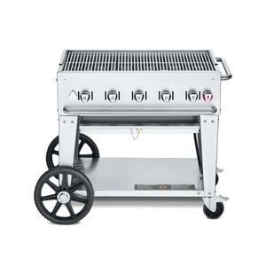 Crown Verity, Inc. 36in Stainless Steel Outdoor Charbroiler Grill - LP - CV-MCB-36