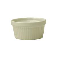 International Tableware, Inc American White 8oz Stoneware-Ceramic Fluted Ramekin - RAMF-10-AW 