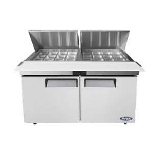 Atosa 60" Double Door Sandwich/Salad Mega Top Prep Table - MSF8307GR