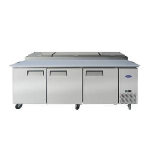 Atosa 93" Triple Section Refrigerated Pizza Prep Table - MPF8203GR
