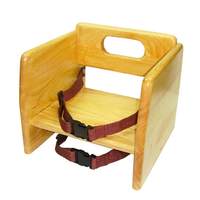 Thunder Group Wooden Stackable Booster Seat with Natural Finish - WDTHBS018 