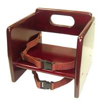 Thunder Group Wooden Stackable Booster Seat w/ Mahogany Finish - WDTHBS020