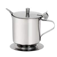 Thunder Group 5 oz Stainless Steel Flip Top Footed Creamer - SLFCR005