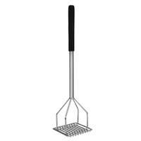 Thunder Group 24in Chrome Plated Sqaure Potato Masher with Soft Grip Handle - SLTMA024C 