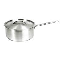 Thunder Group 7-5/8 Qt Stainless Steel Induction Sauce Pan - SLSSP076