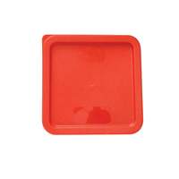 Thunder Group Red Snap-on Square Food Storage Container Lid - PLSFT0608C