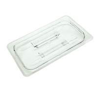 Thunder Group 1/3 Size Clear Polycarbonate Solid Food Pan Lid - PLPA7130C