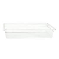 Thunder Group Full Size Clear Polycarbonate Food Pan 4" Depth - PLPA8004