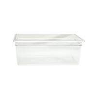 Thunder Group Full Size Clear Polycarbonate Food Pan 8" Depth - PLPA8008