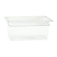 Thunder Group 1/3 Size Clear Polycarbonate Food Pan 6in Depth - PLPA8136 