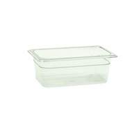 Thunder Group 1/4 Size Clear Polycarbonate Food Pan 4in Depth - PLPA8144 