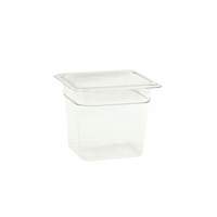 Thunder Group 1/6 Size Clear Polycarbonate Food Pan 6in Depth - PLPA8166 