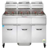 Vulcan PowerFry3 High Efficiency 3 Tank Fryer Battery with Filtration - 3TR65DF 