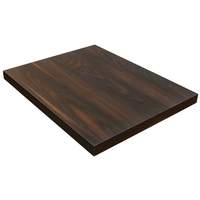 H&D Commercial Seating 30in x 30in Dark Walnut Colored Melamine Table Top - TM3030 D-07 