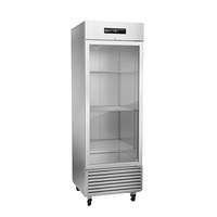 Fagor Refrigeration 28in Stainless Steel Glass Door Reach-In Refrigerator - QVR-1G-N 