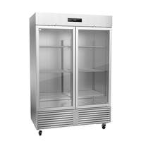 Fagor Refrigeration 56in Stainless Steel Glass Door Reach-In Refrigerator - QVR-2G-N 