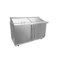 Fagor Refrigeration 60in Mega Top Sandwich Prep Table With Adjustable Shelves - FMT-60-24-N 